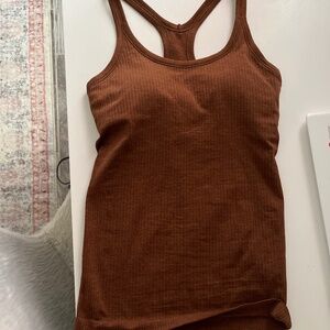 lululemon brown ebb to street tank!